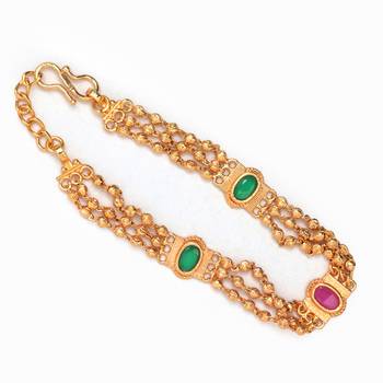 Multicolor Gold plated copper bracelet 3