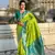 Parrot banarasi silk blend weaving meenakari saree