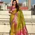 Mahandi banarasi silk blend weaving meenakari saree