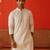 Pista cotton blend embroidered kurta pyjama set