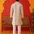 Pista cotton blend embroidered kurta pyjama set