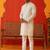 Pista cotton blend embroidered kurta pyjama set