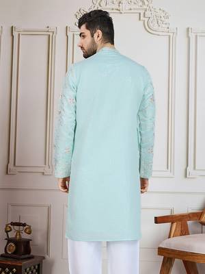 Green steel floral workkurta 5