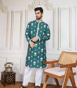 firozifloral work fusion wear kurta