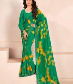 Rama georgette elegant designer digital printed saree
