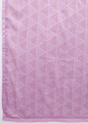 Pink chiffon swarovski work saree with unstitch blouse piece 6