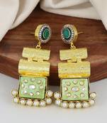 Gold finish vintage earrings