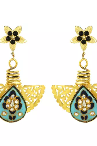 Gold finish vintage  earrings