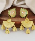 Gold finish handmade earrings