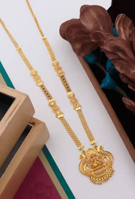 Traditional  gold plated mangalsutra with earring 4