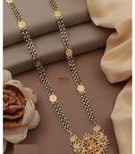 Traditional  gold plated mangalsutra with earring