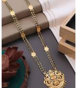 Traditional  gold plated mangalsutra with earring