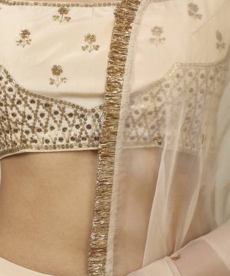 Cream Lehenga Set 3