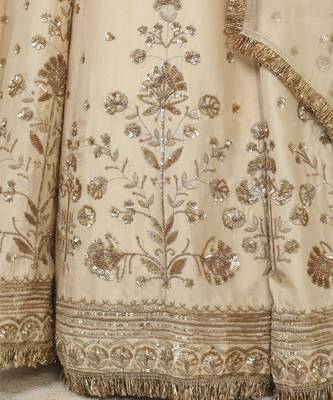 Cream Lehenga Set 4