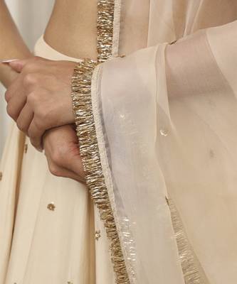 Cream Lehenga Set 5
