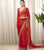 Laal andaaz saree set