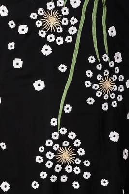 Abstract floral design anarkali abaya 4