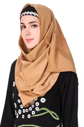 Abstract floral design anarkali abaya