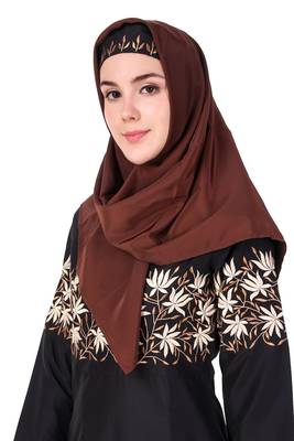 Horizontally filled floral design anarkali abaya 5