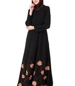 Heavy floral embroidered bottom anarkali abaya