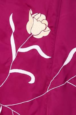 Embroidered flower stems anarkali abaya 2