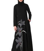 Floral patch work anarkali abaya