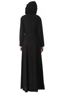Floral patch work anarkali abaya 4