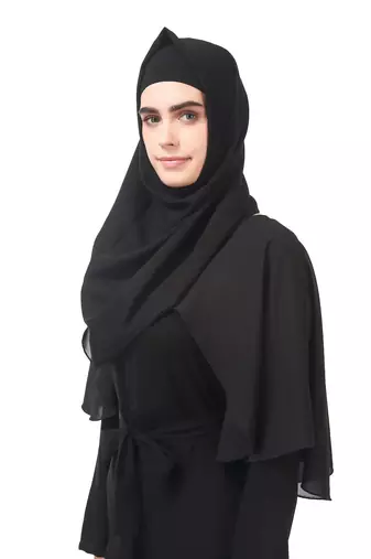 Popover georgette top nida abaya