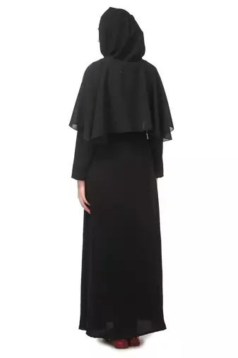 Popover georgette top nida abaya