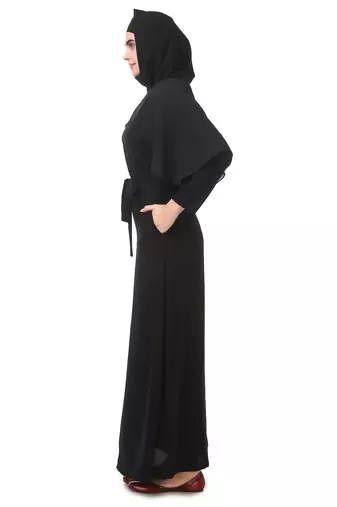 Popover georgette top nida abaya