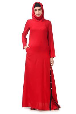 Side button rayon abaya 4