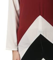 Multi-cut and stitch panel a-line abaya