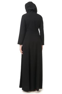 Premium front embroidered anarkali abaya 3