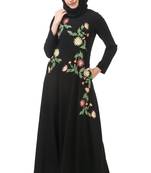 Premium front embroidered anarkali abaya