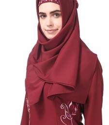 Fully embroidered side panels princess seam abaya