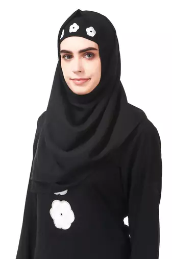 Semi formal light embroidery nida abaya