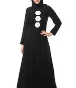 Semi formal light embroidery nida abaya