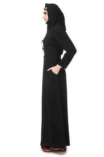 Semi formal light embroidery nida abaya