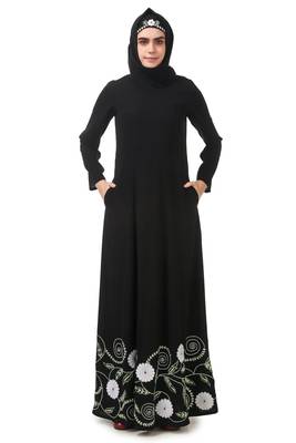 Heavy embroidered party wear anarkali abaya 1