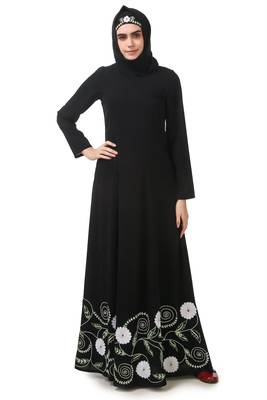 Heavy embroidered party wear anarkali abaya 3