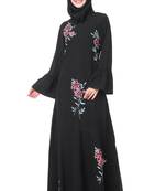 Frock bottom floral nida abaya