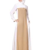 Modest color block abaya
