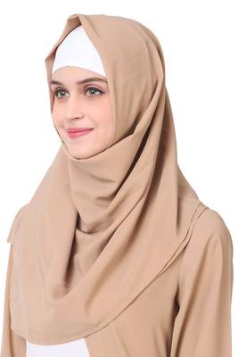 Dual color asymmetric panel abaya 2