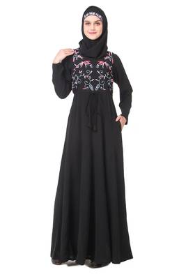 String fit waist anarkali abaya 1
