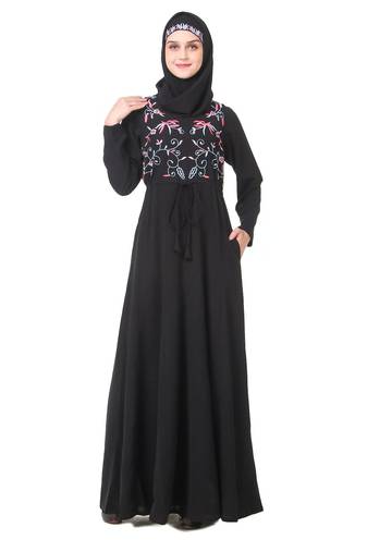 String fit waist anarkali abaya