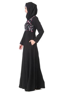 String fit waist anarkali abaya 2