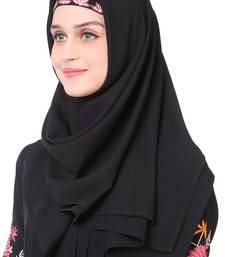 Embellished sleeve pleated front abaya