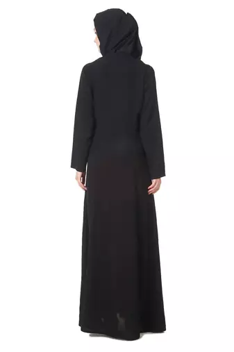 Gold embroidered fancy occasion wear abaya