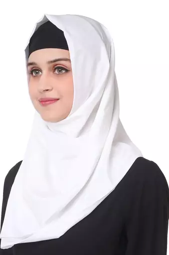 Black and white multi panel anarkali abaya