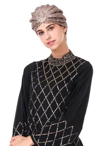 Fancy eid abaya hand embroidered with beads and sequence